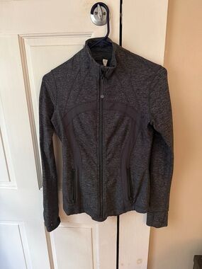 lululemon athletica Women's Heather Charcoal Full-Zip Jacket